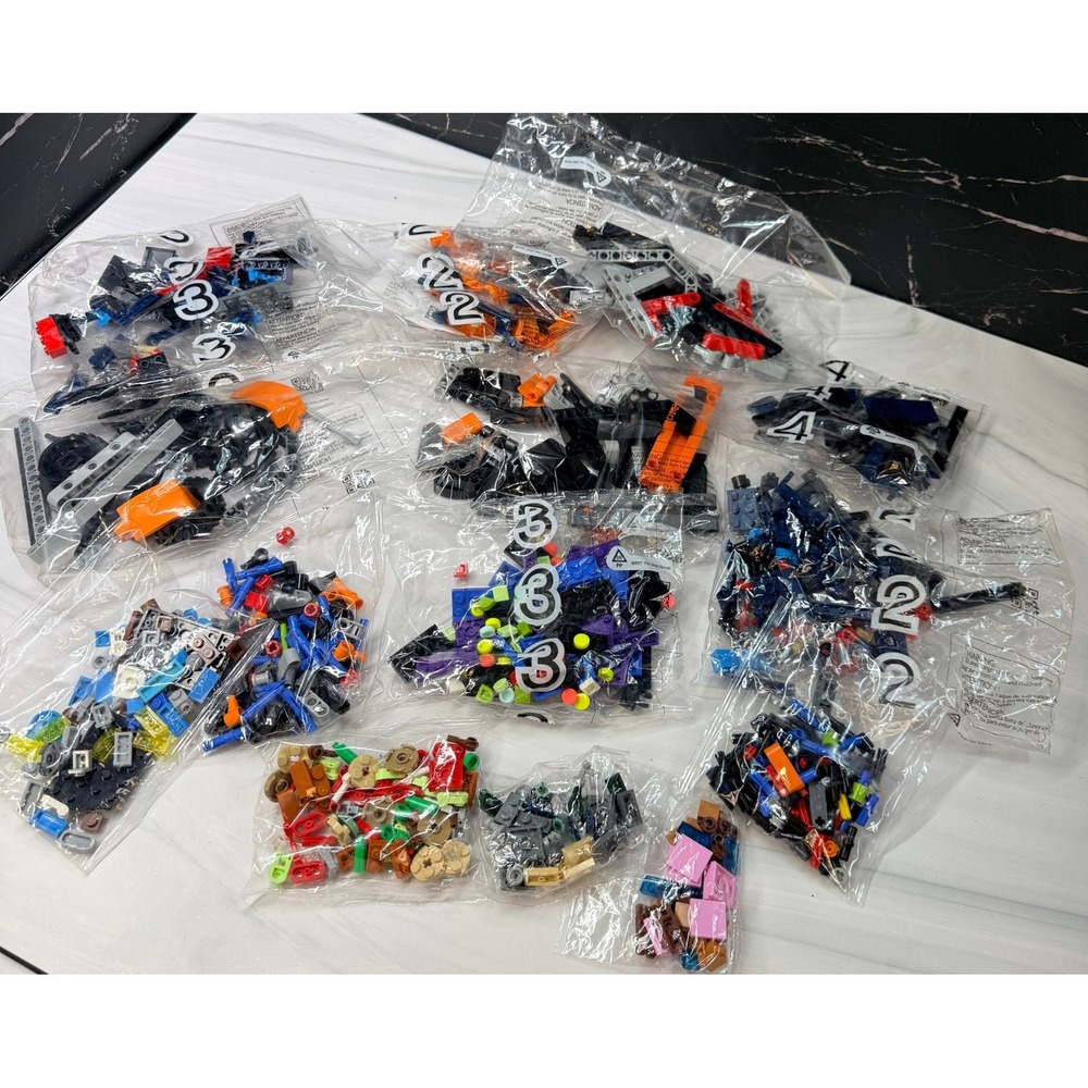LEGO Mixed Bricks Bulk Lot 14 Factory Sealed Replacement Parts Bags